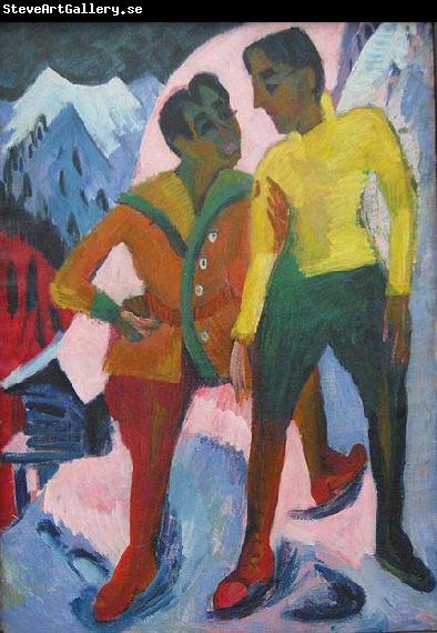Ernst Ludwig Kirchner Two Brothers,